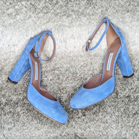 Tabitha Simmons Petra Denim Kidsuede Heel Women's 6 - Picture 9 of 11